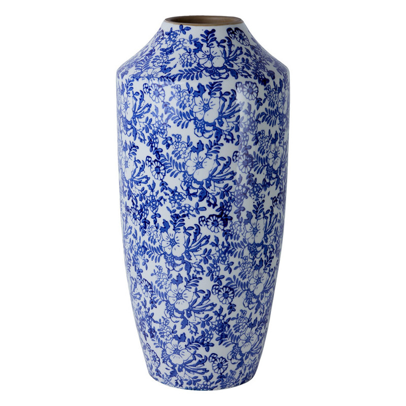 Ваза с синим цветочным узором Blue & White Ornament