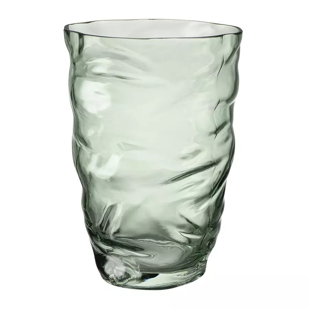 Ваза стеклянная фактурная Crumpled Vase 20 см