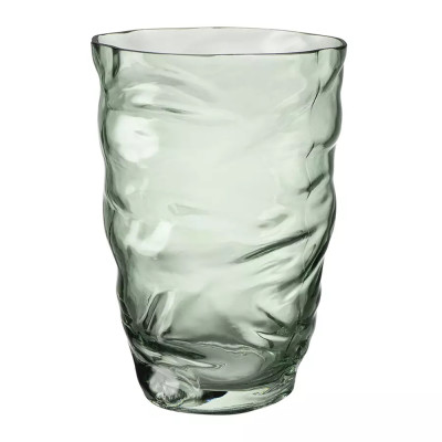 Ваза стеклянная фактурная Crumpled Vase 20 см