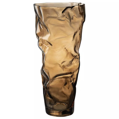 Ваза стеклянная фактурная Crumpled Vase 32 см