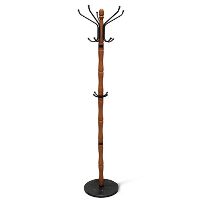 Вешалка напольная деревянная с черными металлическими крючками Noble Branches