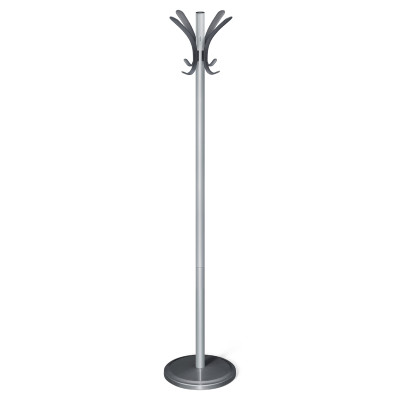 Вешалка серого цвета с 4-мя крючками из пластика Curves Hangers