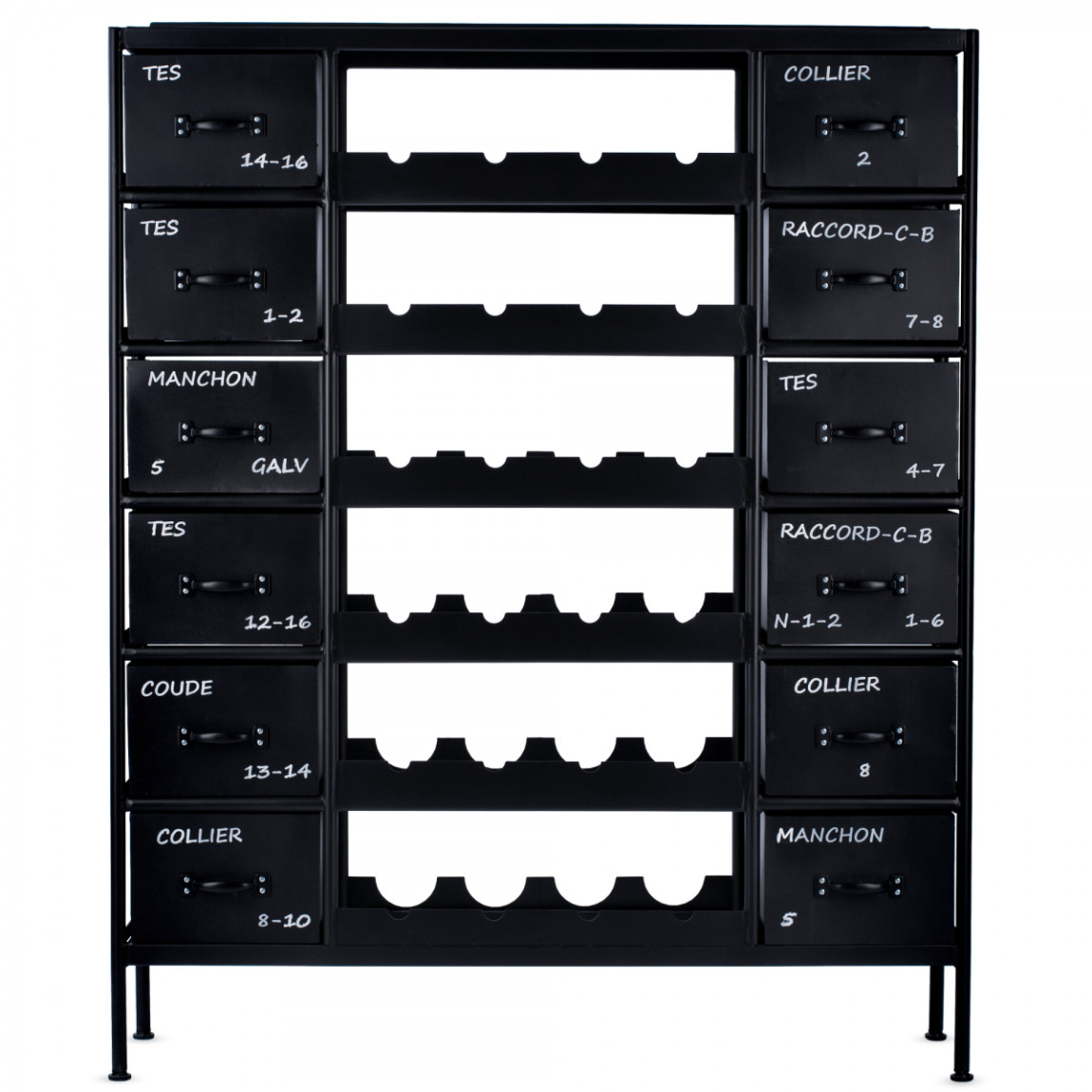 Винный стеллаж RADAGAST IRON WINE CHEST BLACK