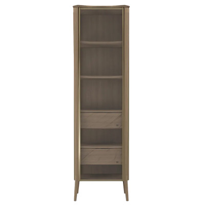 Витрина левая из массива дуба с 5-ю полками и 2-мя ящиками Tasteful Furniture