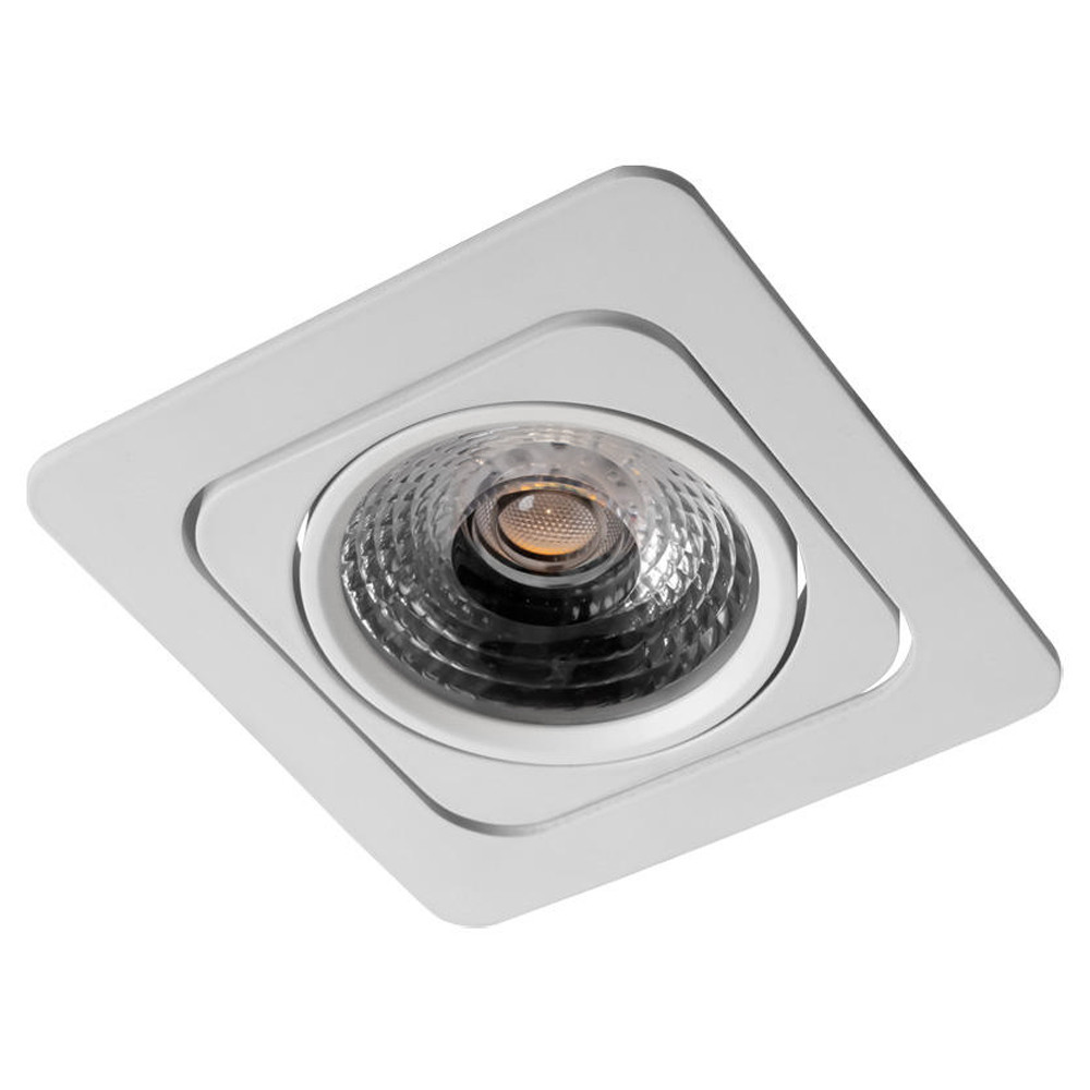 Встраиваемый светодиодный спот квадратной формы из металла 12 см Focused Frame