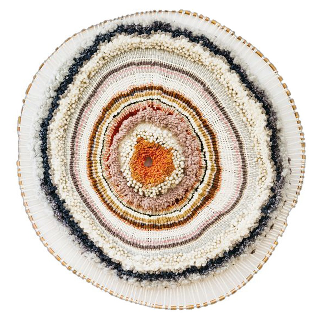 Вязаное Панно из шерсти Круг