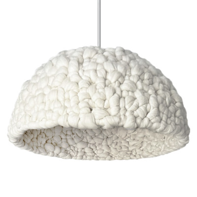 Вязаный подвесной светильник из шерсти Dome Wool Lamp