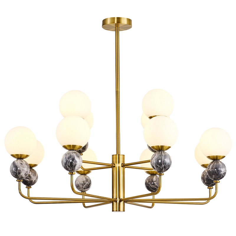 Двухъярусная Люстра Black Marble Decor