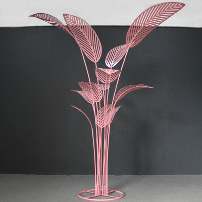 Декор Большие Листья Пальмы MARC ANGE LE REFUGE FLAMINGO PINK