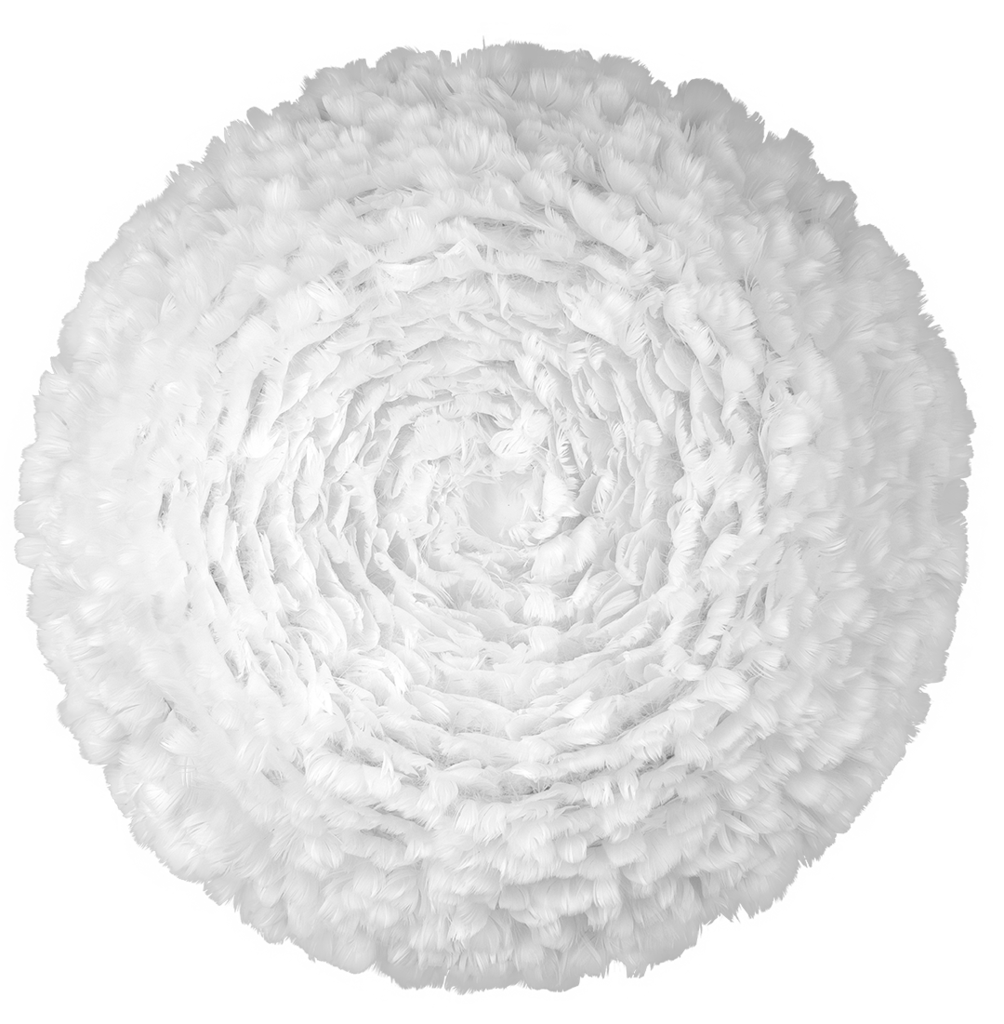 Декор на стену из перьев Plumage Pink c подсветкой