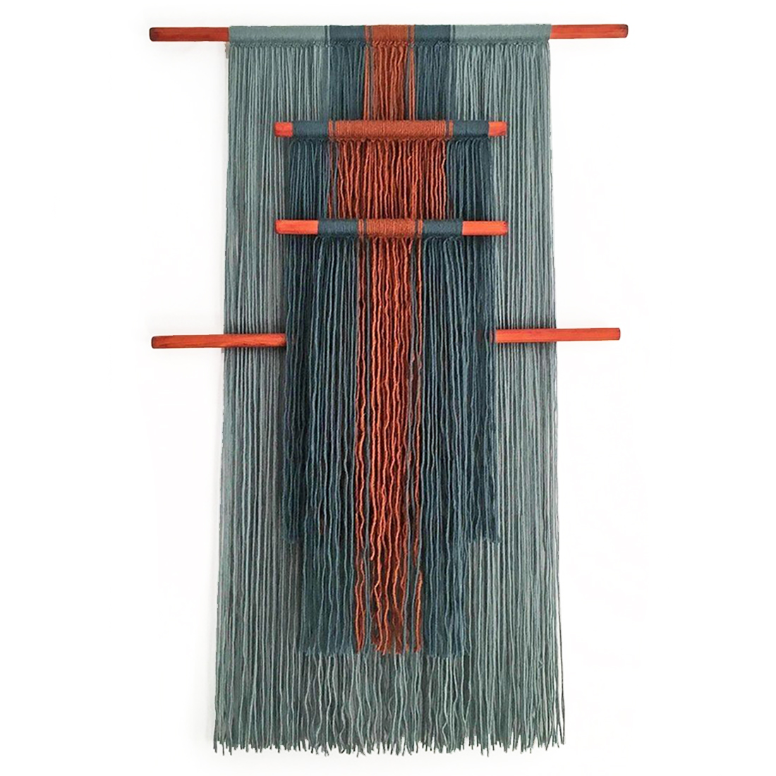 Декор на стену Макраме из нитей Japan Wall Panel Orange
