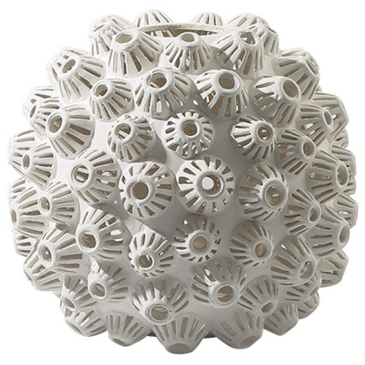 Декоративная ваза Unique Sea ​​Urchin White Vase