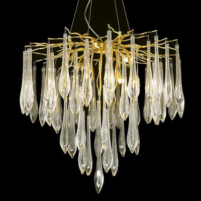 Декоративная люстра Frozen drop Золотистая