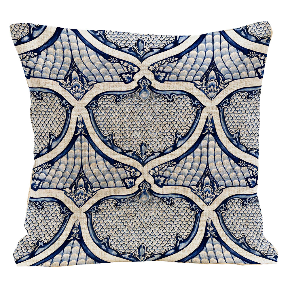 Декоративная подушка Blue Spades Pillow