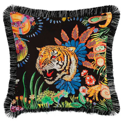 Декоративная подушка Cтиль Gucci Flower Tiger