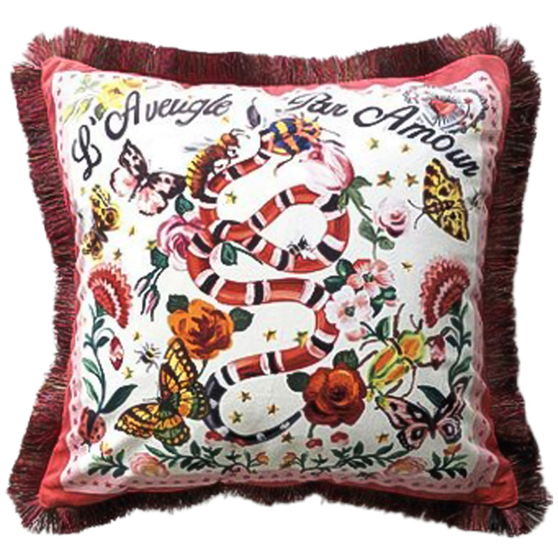 Декоративная подушка Cтиль Gucci Micrurus