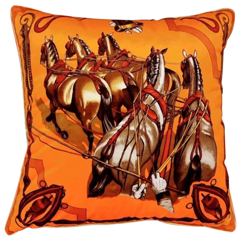 Декоративная подушка Hermes Horse 112