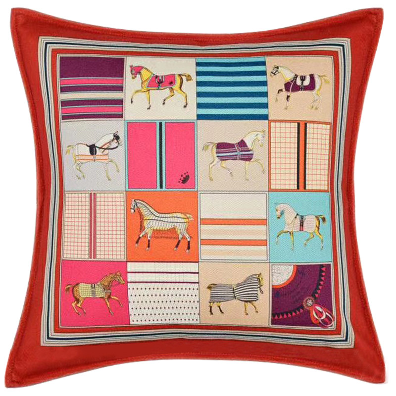 Декоративная подушка Hermes Horse 26