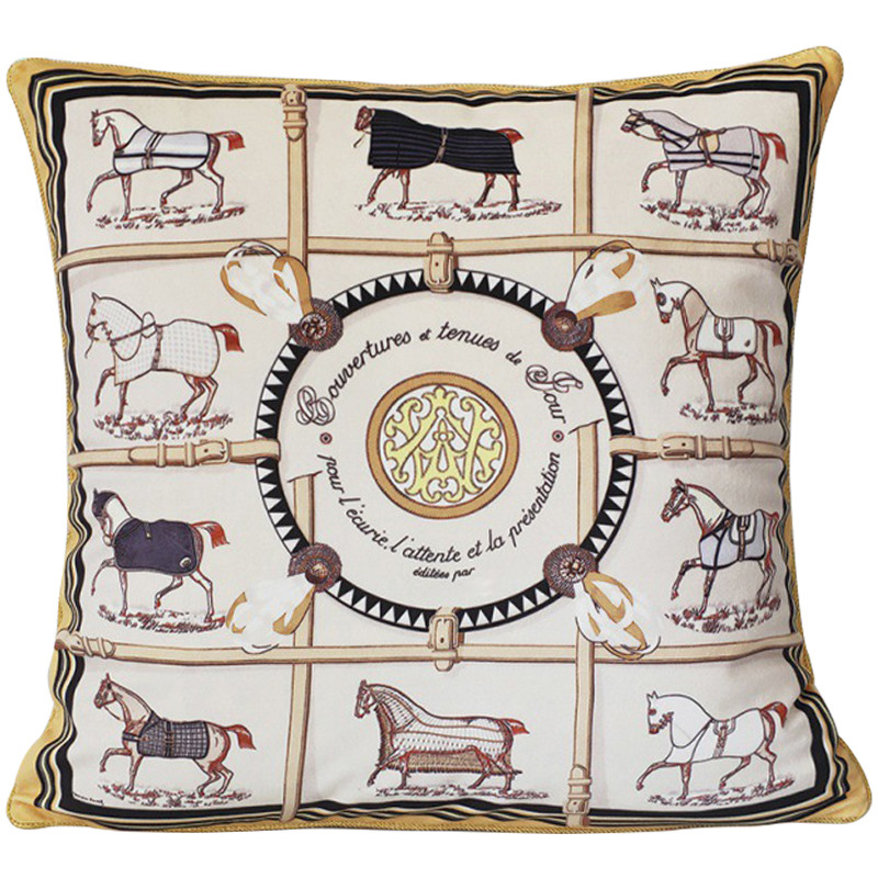 Декоративная подушка Hermes Horse 72