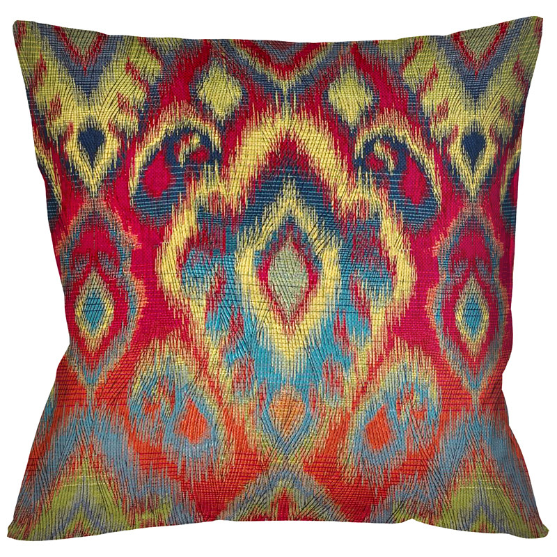 Декоративная подушка Ikat Pattern с разноцветным узором