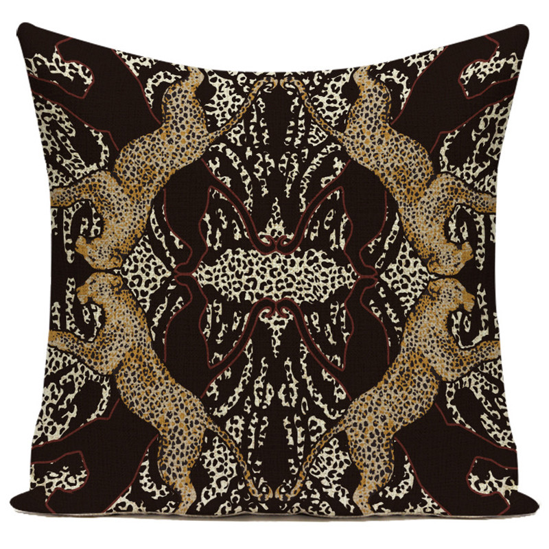 Декоративная подушка Leopard Black