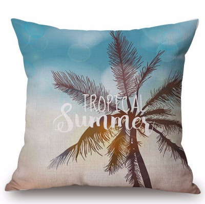 Декоративная подушка Palm Tree at Sunset