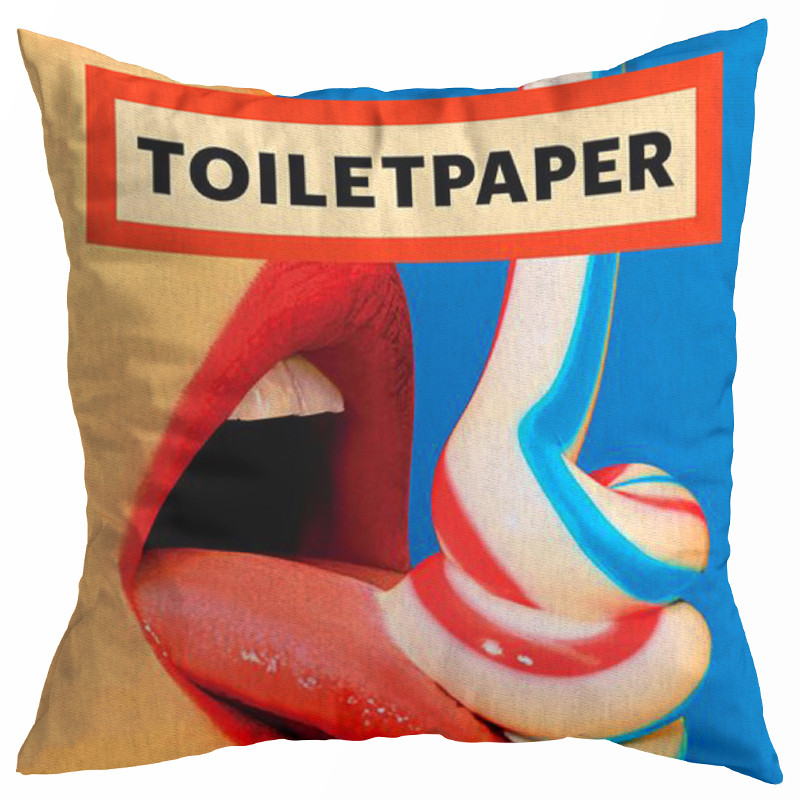 Декоративная подушка Seletti Toothpaste Toiletpaper