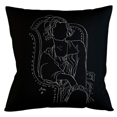 Декоративная подушка White Silhouette Coco Pillow