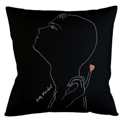 Декоративная подушка White Silhouette Lover Pillow