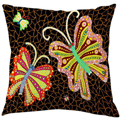 Декоративная подушка Yayoi Kusama Butterflies