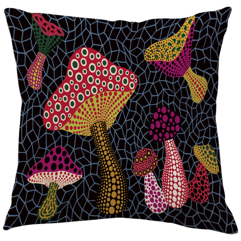Декоративная подушка Yayoi Kusama Mushrooms