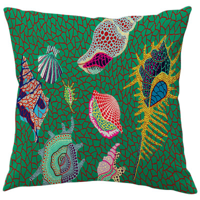 Декоративная подушка Yayoi Kusama Shell Green