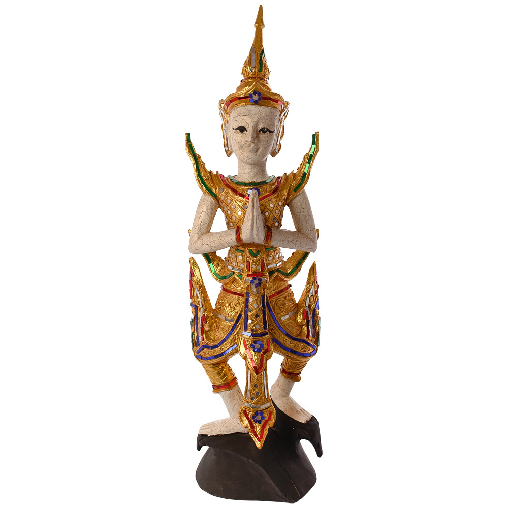 Декоративная статуэтка из керамики с инкрустацией Teppanom Statuette