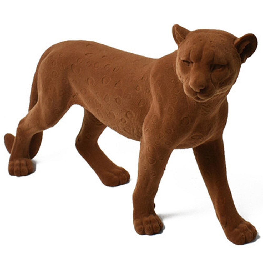 Декоративная статуэтка коричневый флок Сheetah Statuette