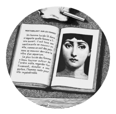 Декоративная тарелка Fornasetti 30.CR.BW.R01-201