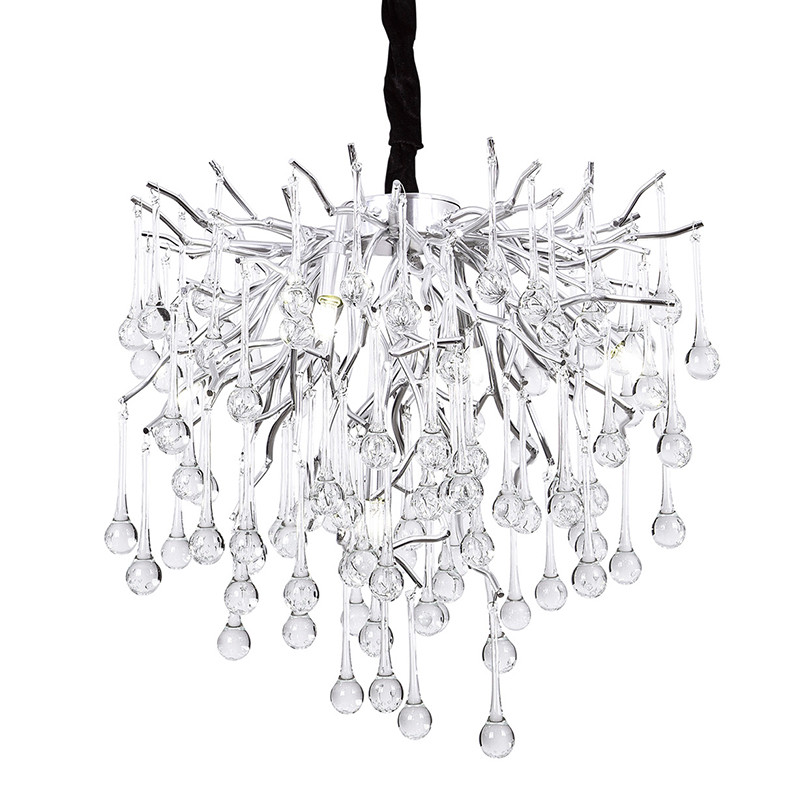 Декоративная хрустальная люстра Breeze Серебро