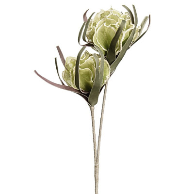 Декоративный искусственный цветок Хризантема салатовая