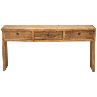 Деревянная консоль с 3-мя ящиками Gillian Wood Console
