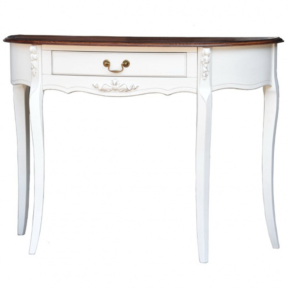 Деревянная консоль с ящиком в стиле прованс Hadrienne Montmartre Provence Connsole Table