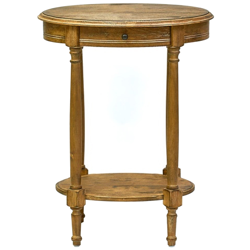 Деревянный овальный кофейный стол Margery Provence Coffee Table