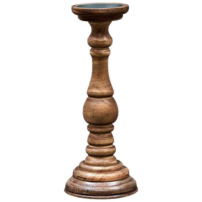 Деревянный подсвечник 36 см