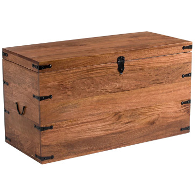 Деревянный сундук из массива манго Mango Wooden Chest Brown
