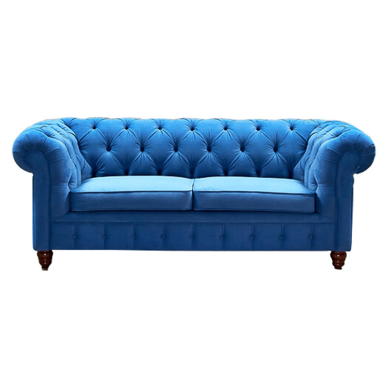 Диван Mini Kensington double blue velor