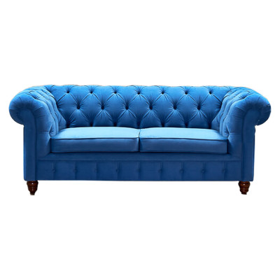 Диван Mini Kensington double blue velor