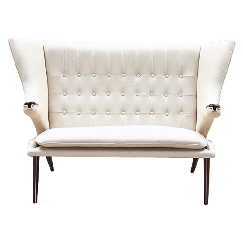 Диван Papa Bear Loveseat Ivory Linen
