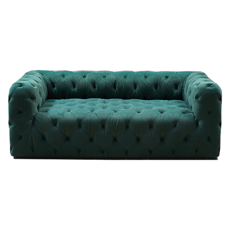 Диван Soho tufted green velor
