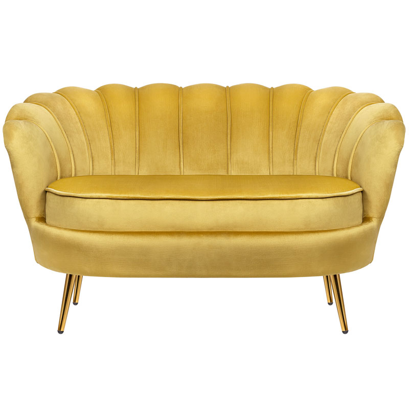 Диван желтый seashell yellow