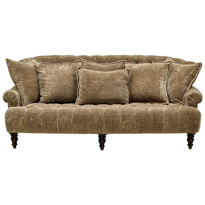 Диван с подушками Gould Sofa Коричневый