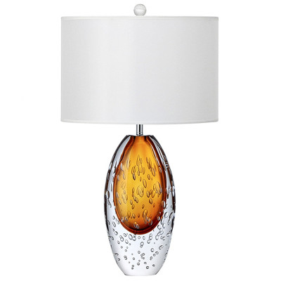 Дизайнерская Лампа настольная Crystal Table Lamp Янтарное стекло Капли