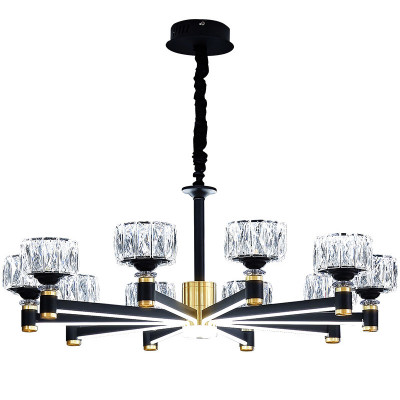 Дизайнерская Люстра 10 хрустальных плафонов Crystal Shades Chandelier